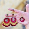 Resin Earings & pendent full set in mehroon Color|| Resin Jewellery