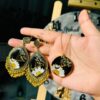 Resin Earings and pendent in black Color|| Resin Jewellery