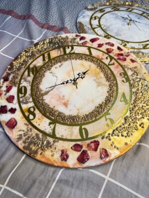 18 inches clock with flower preservation is on sale