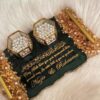 14 by 8 inches Resin Engagement tray with metal ring holders