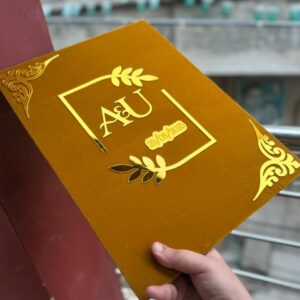 Booklet In Rust & golden theme A3 size