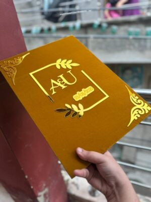 Booklet In Rust & golden theme A3 size