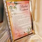 Pink Floral Bridal Contract in A4