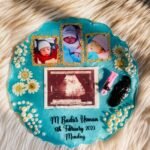 10 inches baby Resin tray customized wit His first things