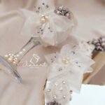 Dhoodh Pilai Glass and Tray in white & Silver